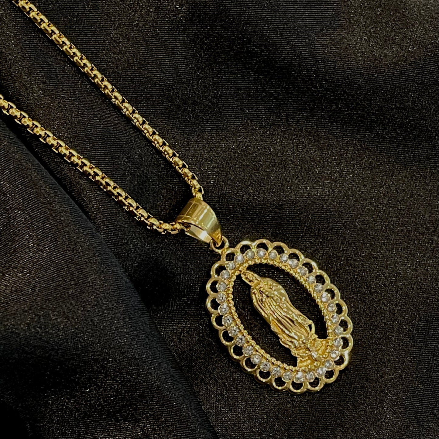 Oval Virgin Mary